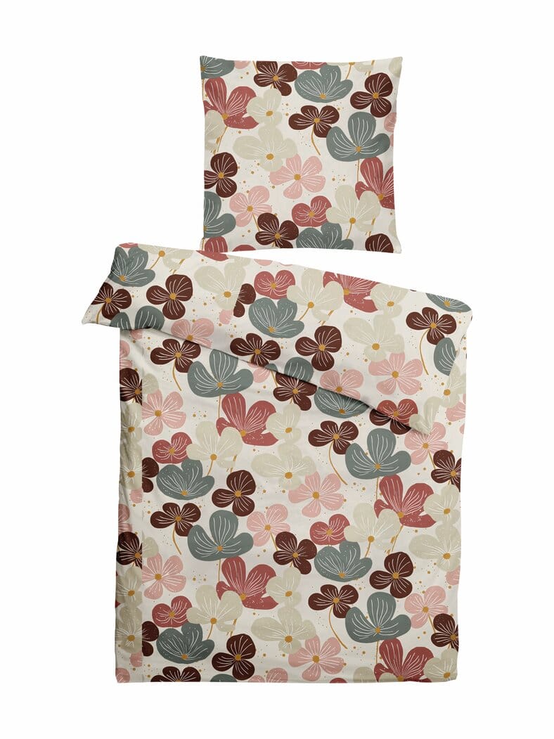 Renforce-Bettwäsche-Set Floral Multicolor