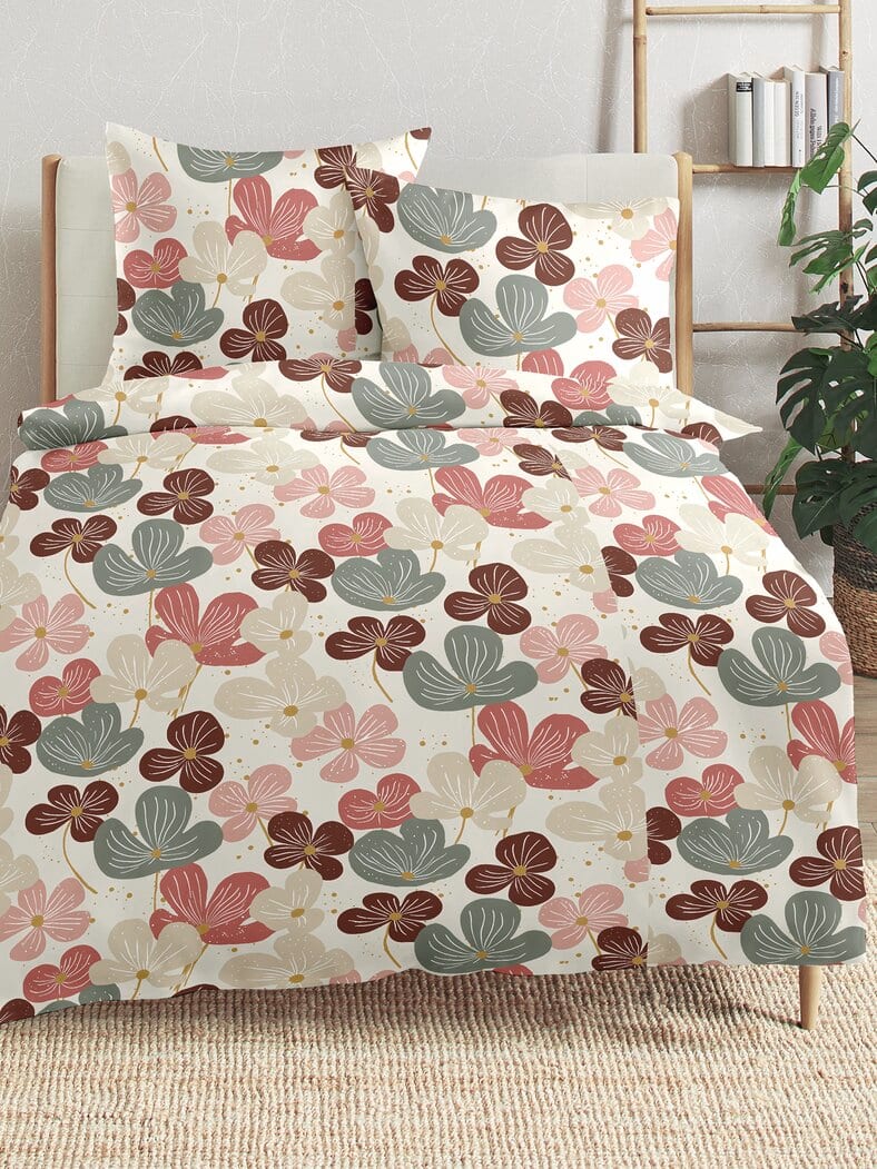 Renforce-Bettwäsche-Set Floral Multicolor