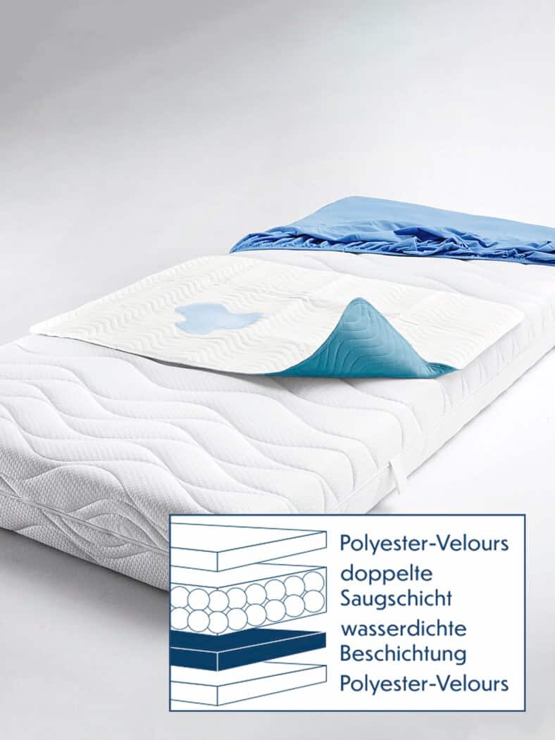 Matratzen-Schutzauflage Wasserdicht Weiß