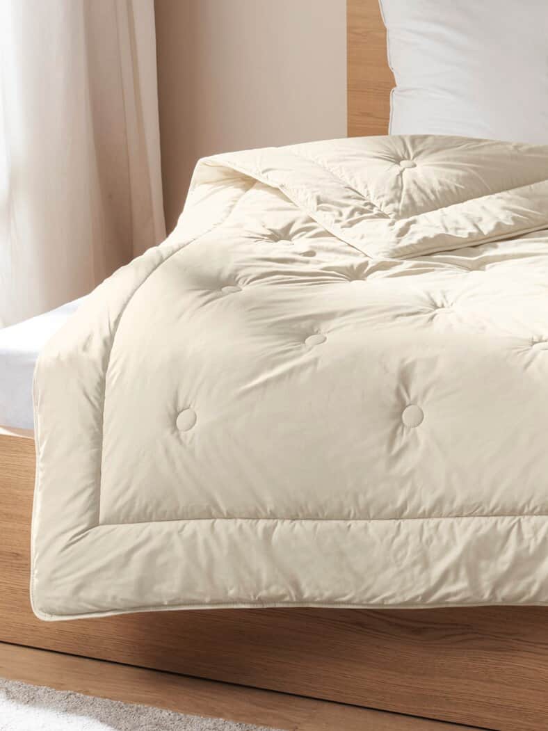 Frankenstolz Woll-Steppbett Natur