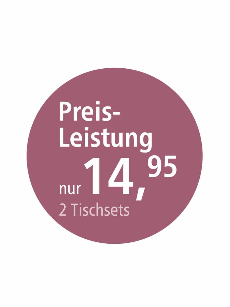 Sander-Tischsets Gobelin Blumenmotiv