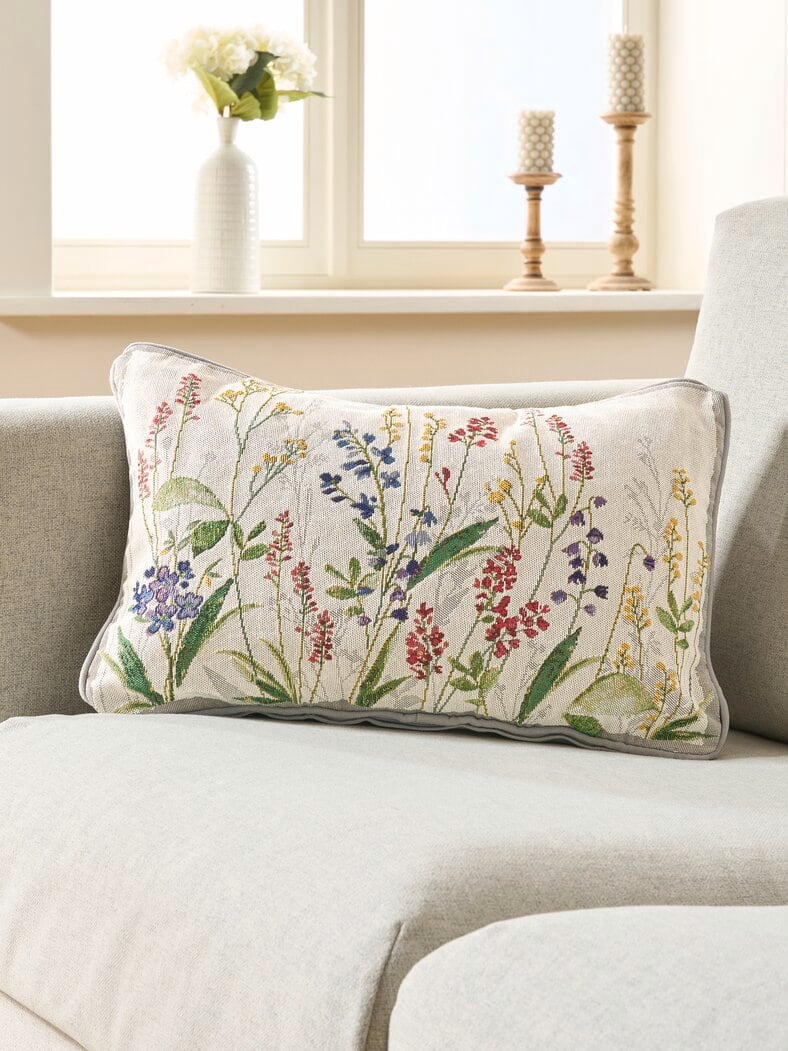 Sander Deko-Kissen Gobelin Blumenmotiv