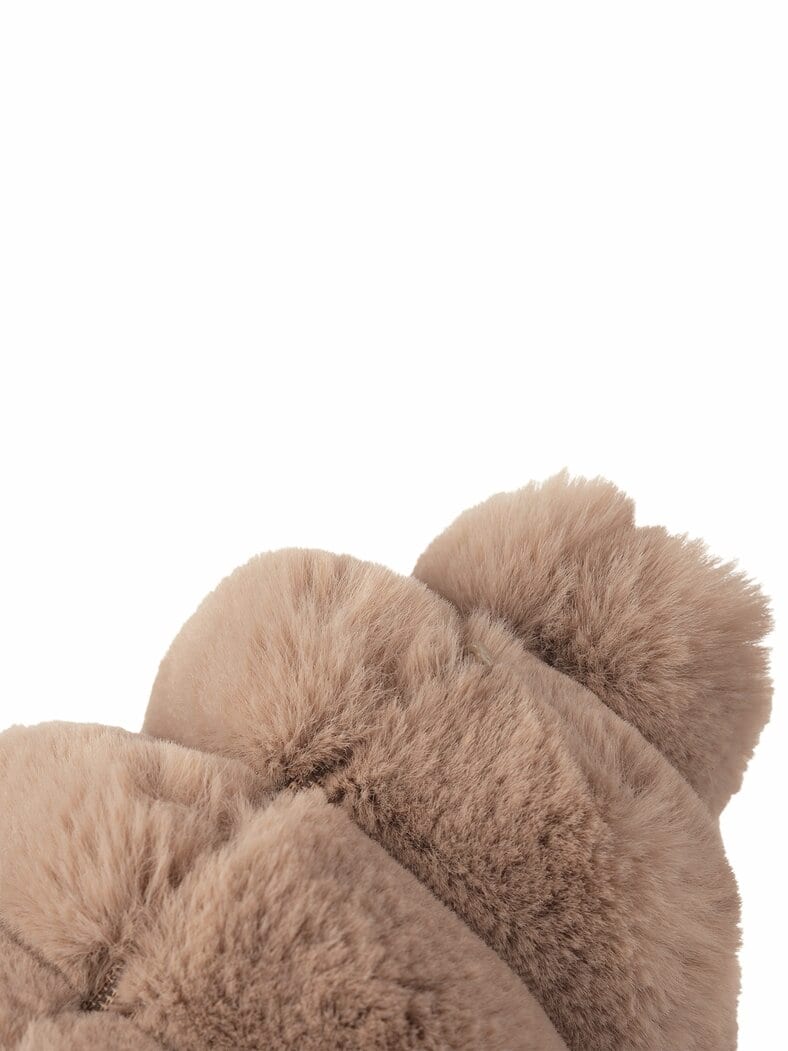 Breitcord-Dekokissen Taupe