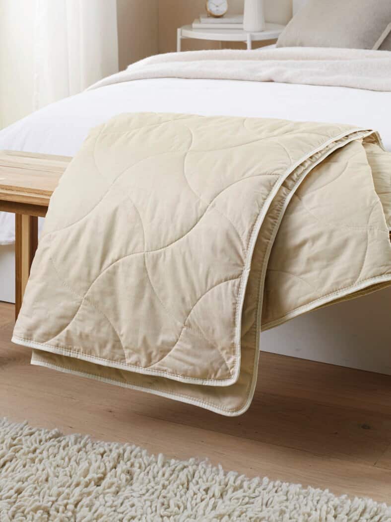 Frankenstolz Leinen-Sommersteppbett Ecru