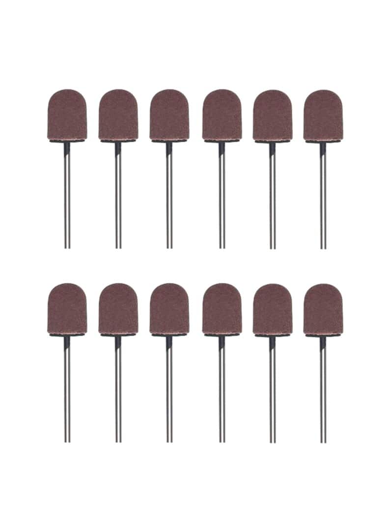 Ersatz-Schleifkappen 12 Stk. Schwarz