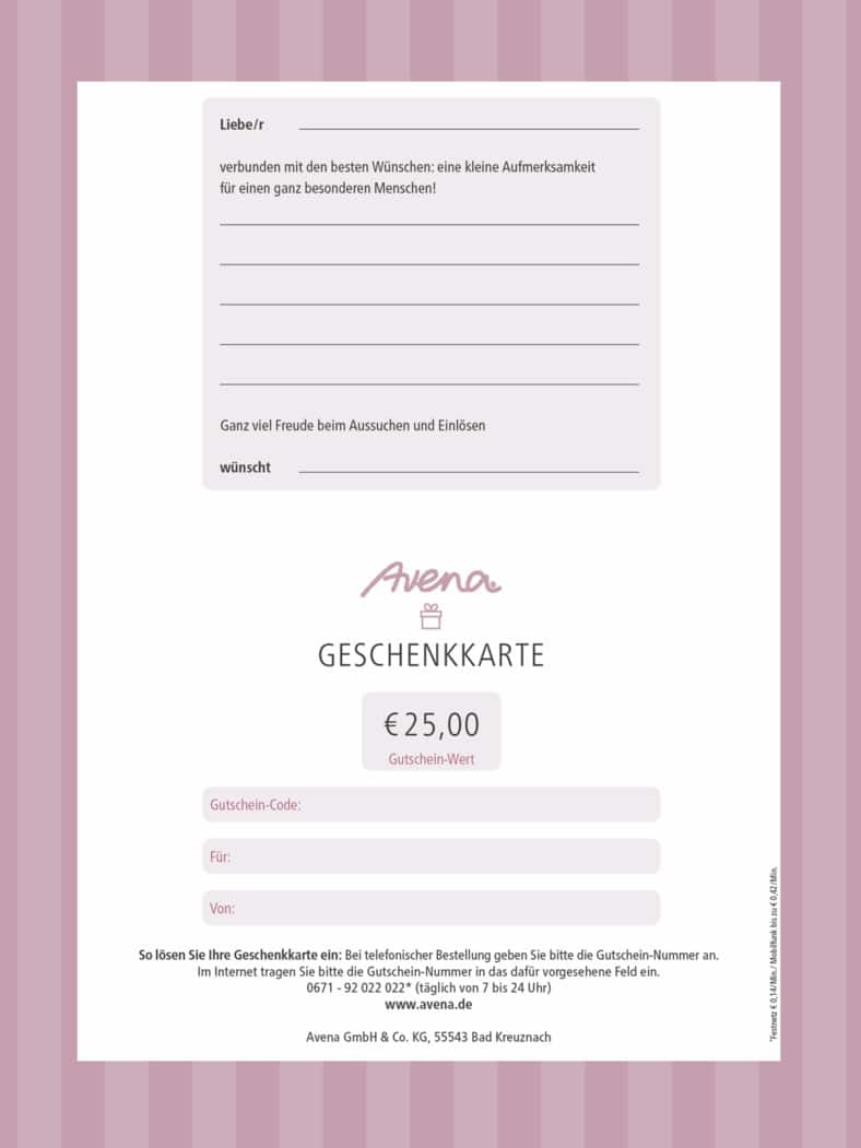 Geschenkgutschein per Mail 25 Weiß