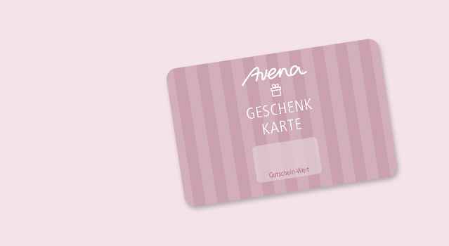 Eine Avena-Geschenkkarte in der Farbe Mauve.