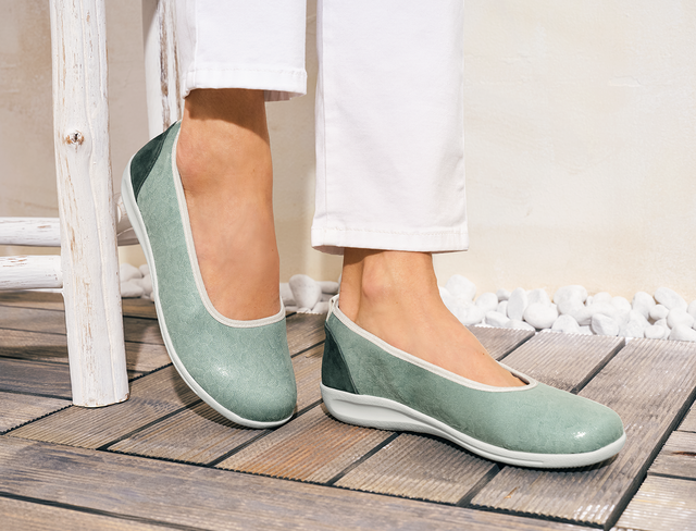 Hallux-Ballerina Komfortweite in mint