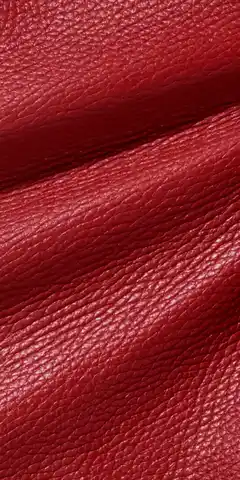 Ein rotes Stück Hirschleder