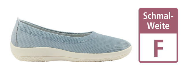 Schuhweite F: für schlanke Füße